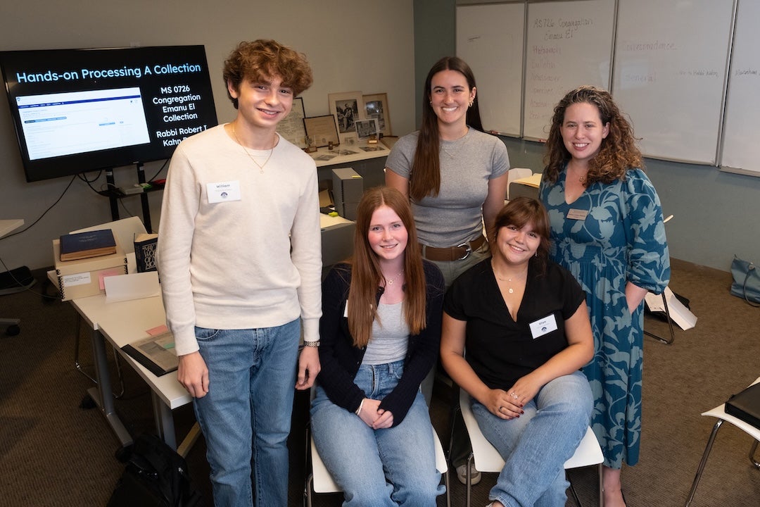 The Joan and Stanford Alexander South Texas Jewish Archives at Rice University welcomed four high school students June 9-13 as inaugural STJA Archival Fellows, offering them a unique, hands-on dive into the rich tapestry of Houston’s Jewish history.