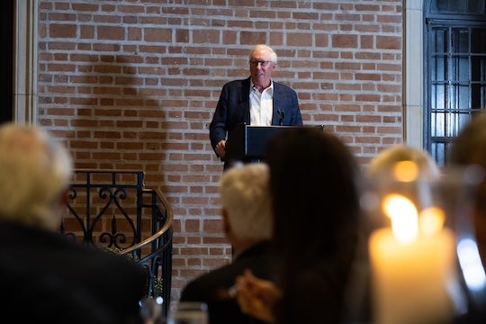 Robert T. Ladd speaks at the Friends of Fondren Library annual celebration Sept. 17, 2025.