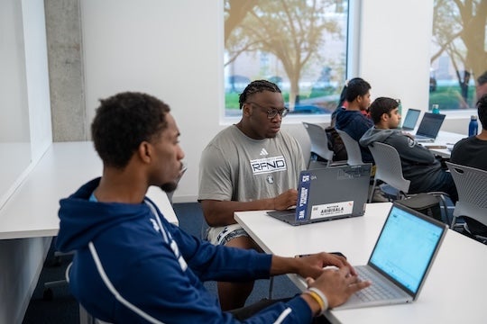 Omari Porter and Matthew Aribisala