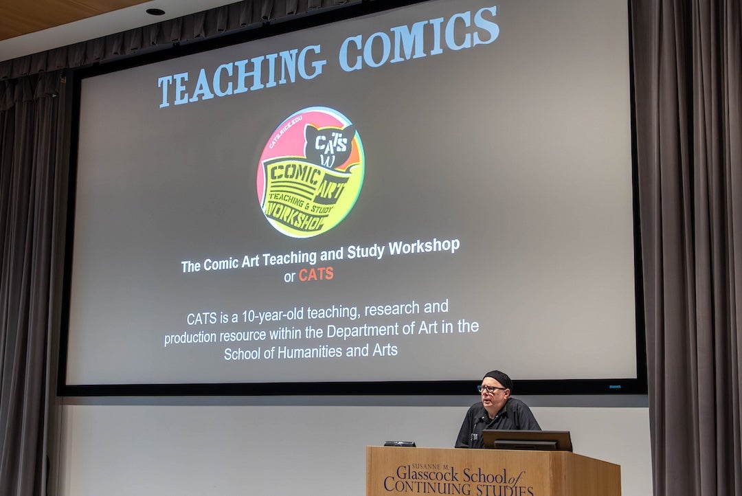 Art teachers, artists and comics enthusiasts gathered at Rice University Feb. 20 for Teaching Comics, a one-day symposium exploring how comics can function as both creative practice and classroom tool.