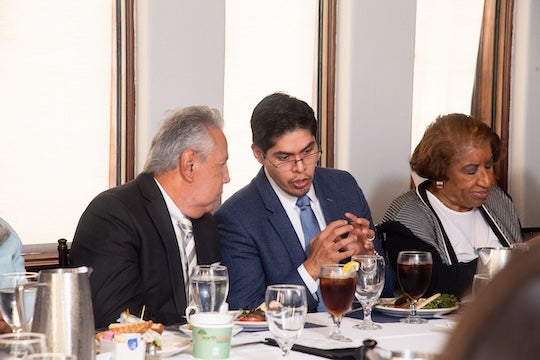 A community dialogue event with local leaders from the Houston area Oct. 30.