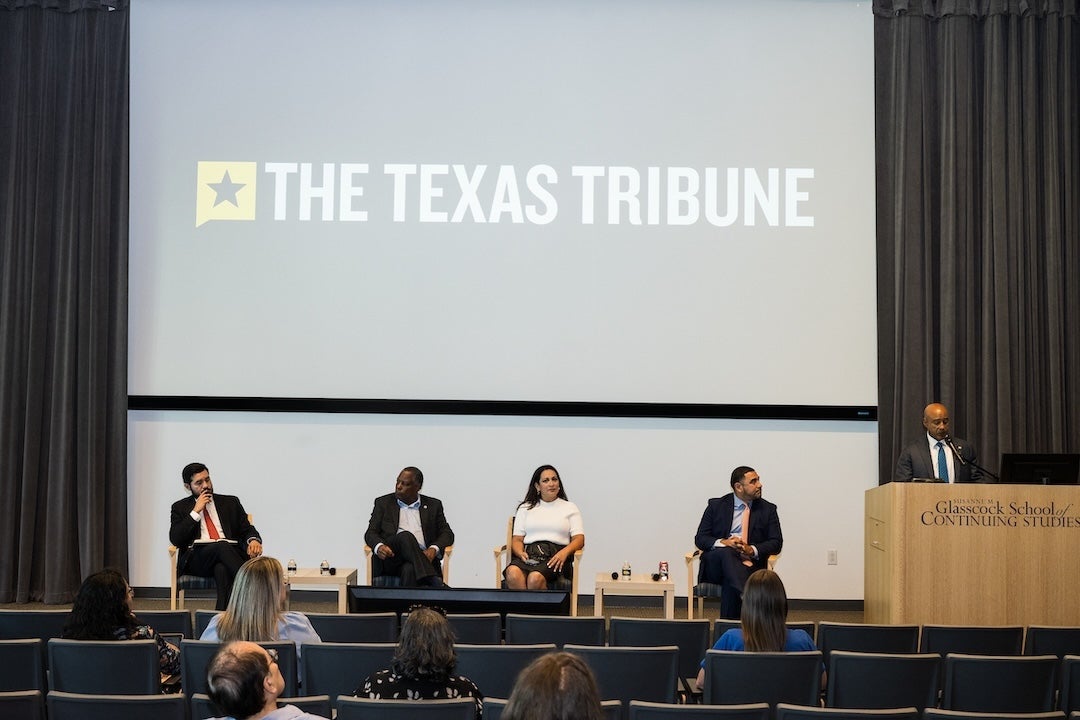 A panel of Houston-area lawmakers sparked a lively and relevant conversation about the upcoming state legislative session, education and more during a panel discussion hosted by The Texas Tribune at Rice University’s Susanne M. Glasscock School of Continuing Studies Oct. 2.