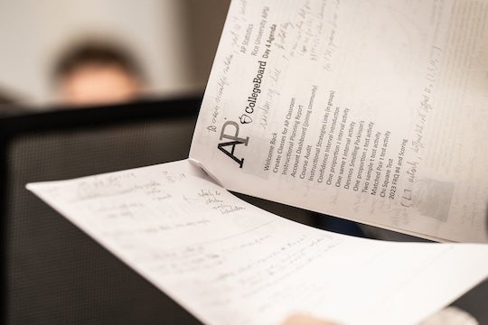 AP Summer Institute worksheet.