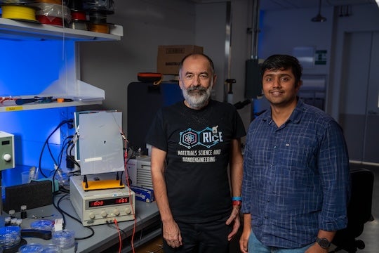 Robert Vajtai and Gautam Chandrasekhar by Jorge Vital 
