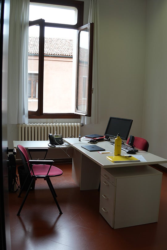 Faculty office at Venice International University