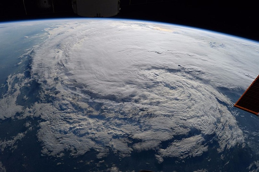  Hurricane Harvey as seen from the International Space Station on Aug. 28, 2017. (Photo courtesy of Randy Bresnik/NASA)