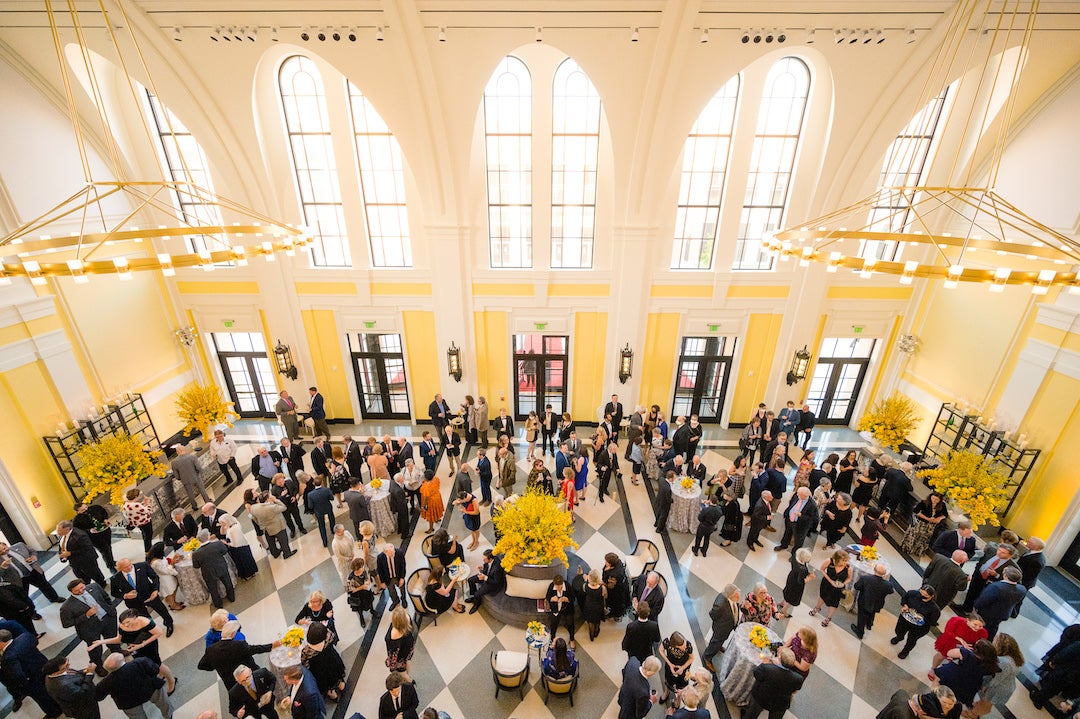 A view of the Grand Foyer during the event. 