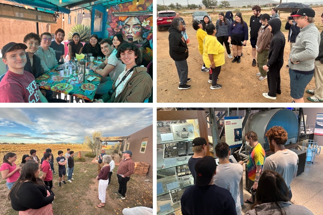 Rice history students traveled to New Mexico to visit uranium mines, nuclear test sites and more as part of the "Atomic America" course, taught by Luis Campos.