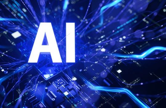 AI on an illustrated computer board