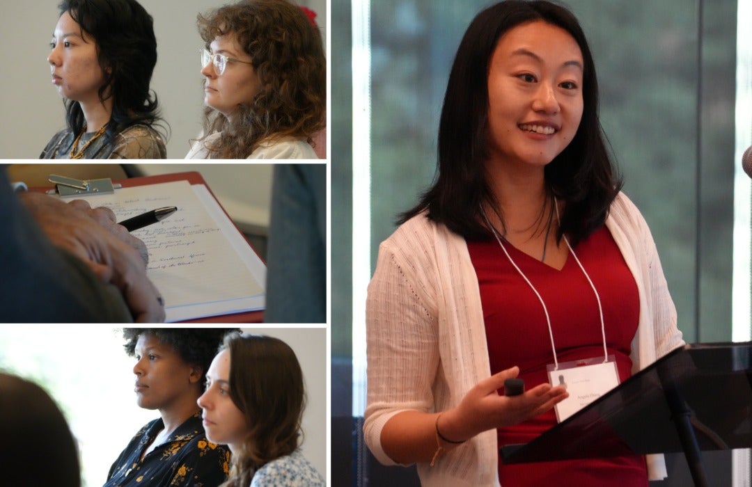 Collage of photos from the Across Two Seas symposium