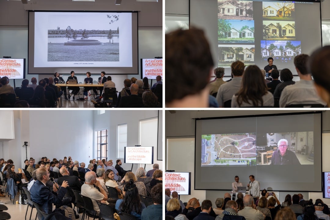 The Rice School of Architecture welcomed students, faculty and visitors Nov. 7 for the opening of “Art, Architecture and the Middle Landscape,” a new exhibition exploring how art and architecture respond to and help shape social, political and ecological change.