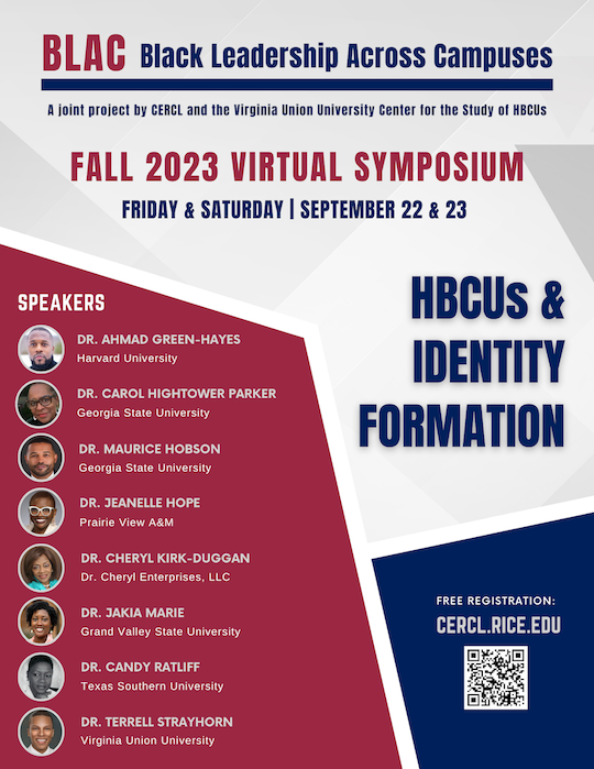 Rice to host BLAC Fall 2023 Virtual Symposium Sept. 22-23
