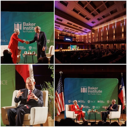 chief justice roberts at baker institute rice