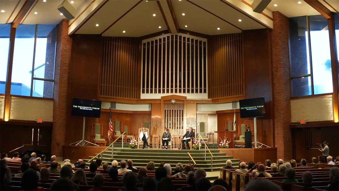Kathleen Canning, Ruth Ben-Ghiat at Progressive Forum event
