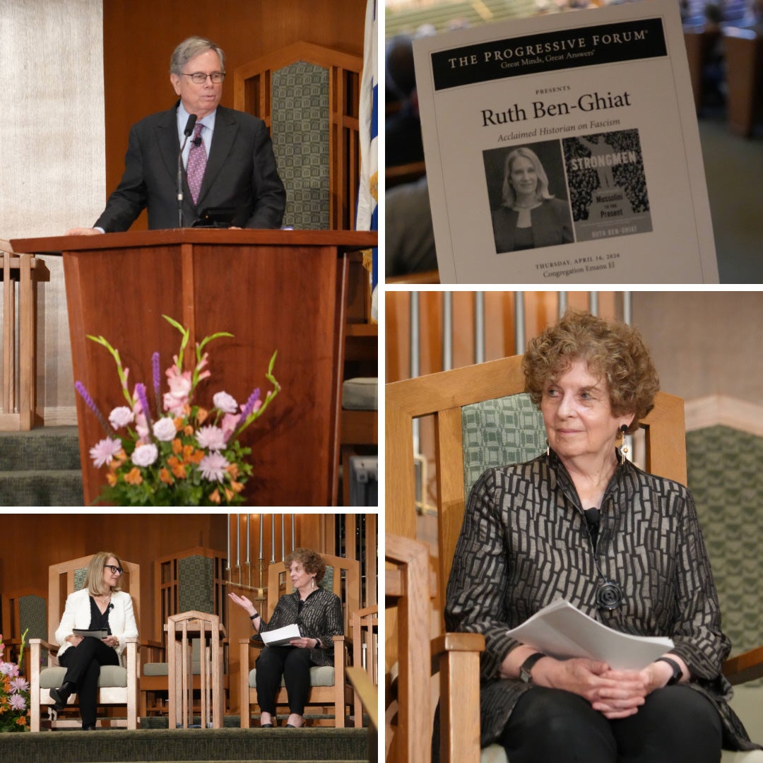 Kathleen Canning, Ruth Ben-Ghiat at Progressive Forum event