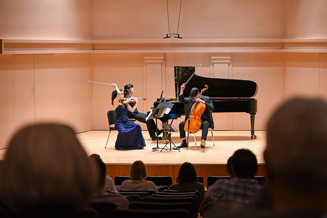 Chamber music performance in Duncan Recital Hall