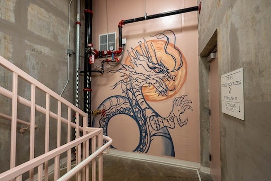 Chao College dragon mascot