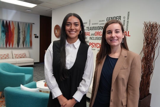 Destiny Castro and professor Rebecca Brossoit collaborated on a new study examining how financial stress affects sleep health.