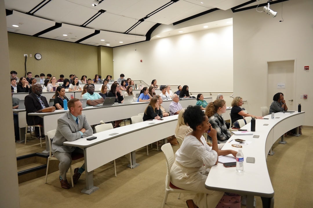 Attendees of the Mobile Stroke Unit (MSU) Advocacy Hack-a-thon, hosted by Rice360 and the city of Houston. 