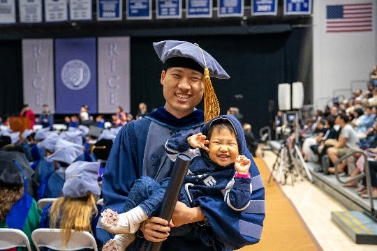 Dason Kim with child