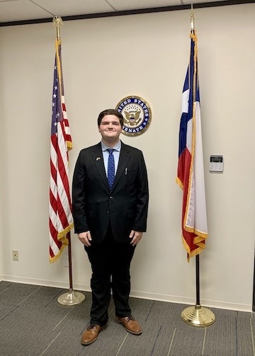 Rice sophomore Eli Risinger was selected as a 2026 Sumners Scholar for his work in civic dialogue, student leadership and public service advocacy.