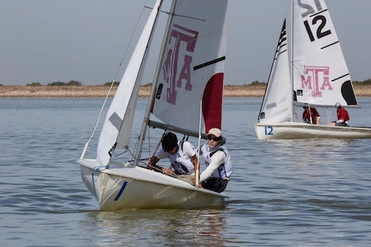 Marek during a sailing competition
