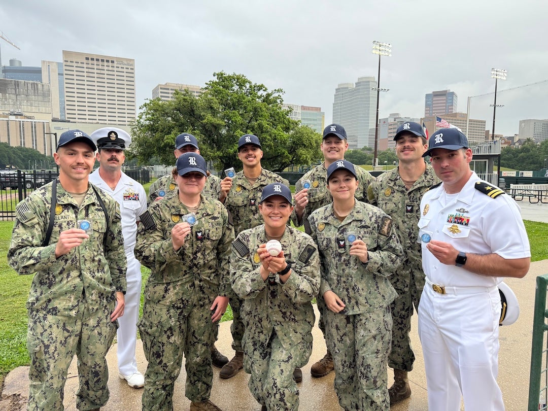 Rice University welcomed the U.S. Navy and a slate of Fleet Week Houston activities to Reckling Park April 21, transforming a midweek matchup against University of Houston into a celebration of service, community and national pride.