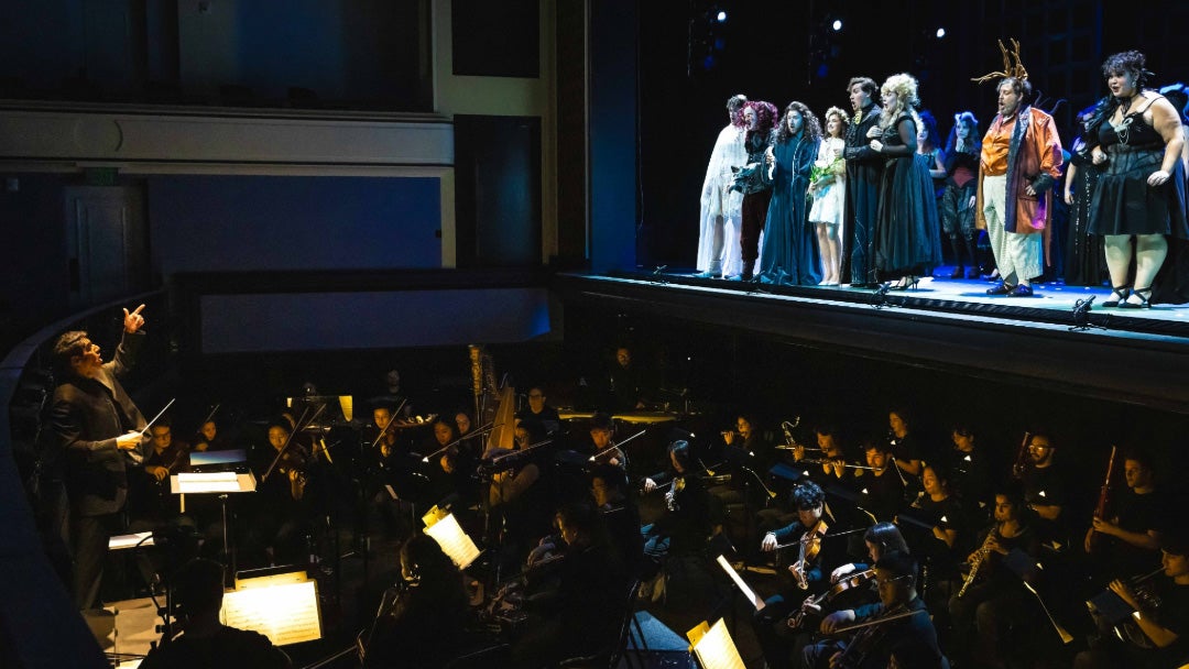 Cast of Shepherd School of Music's spring 2006 production of Falstaff