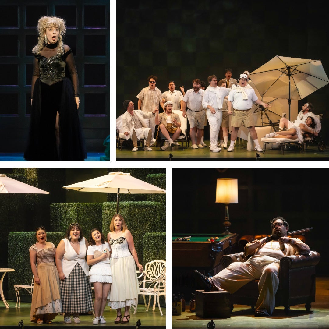 Cast of Shepherd School of Music's spring 2006 production of Falstaff