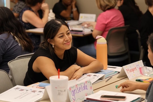 Participants convene for SLC’s Classroom Storytelling program, which is funded through Rice's partnership with the Barbara Bush Houston Literacy Foundation.