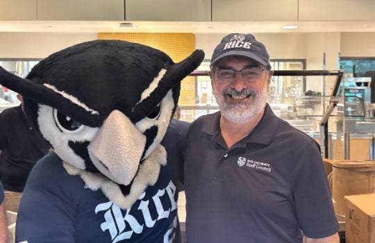 Sammy The Owl and George Zombakis