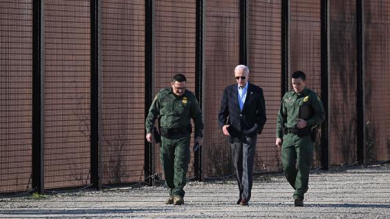 Joe Biden at the border. Getty Images.