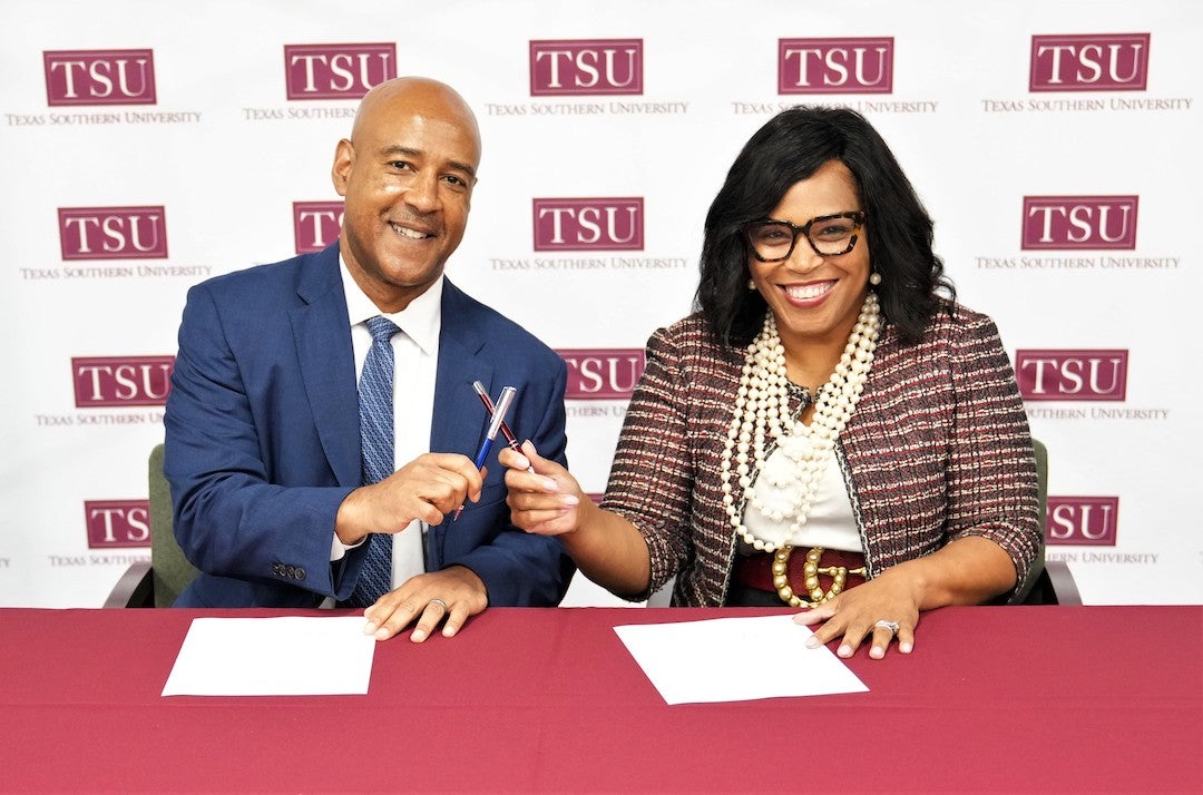 Rice University and Texas Southern University (TSU) announced a partnership to share resources, expertise and best practices to build stronger bridges between their institutions and communities. on May 9, 2023.