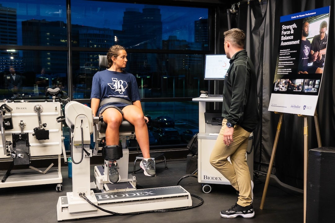 Rice and Houston Methodist unveiled the Houston Methodist-Rice University Center for Human Performance during a kickoff event Oct. 10.