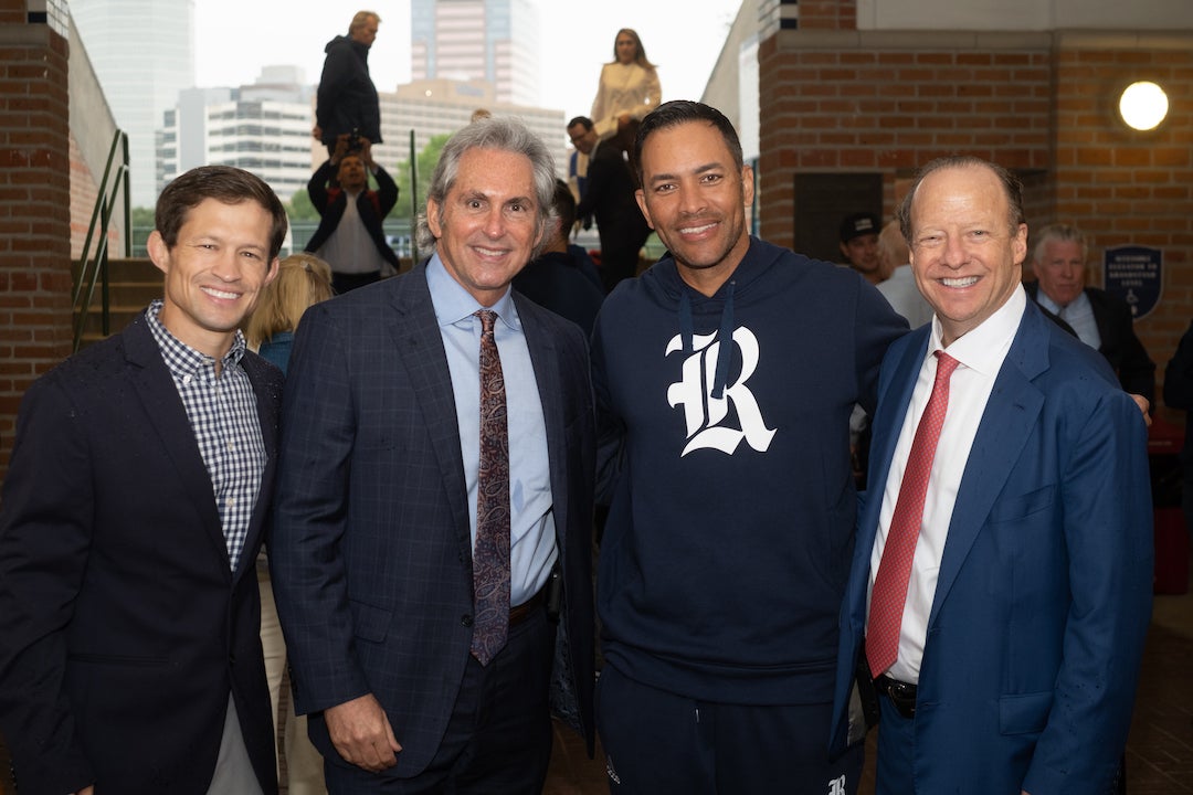 An area to the east of Reckling Park’s entrance titled “Helfman Landing” was dedicated to Alan Helfman and the Helfman family for their support of Rice University on April 6.