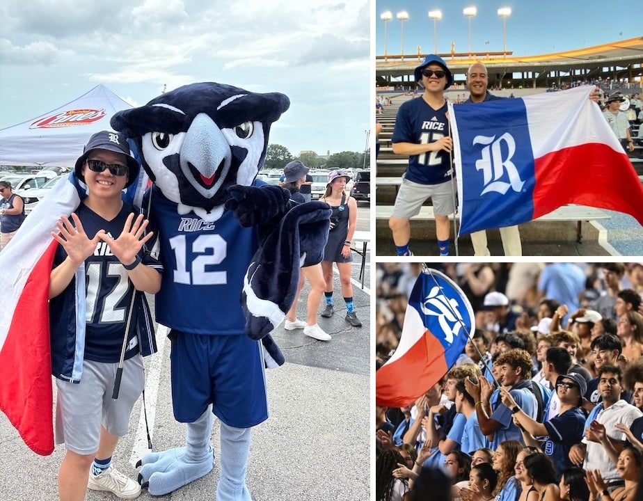 Hong Lin Tsai at Rice football games