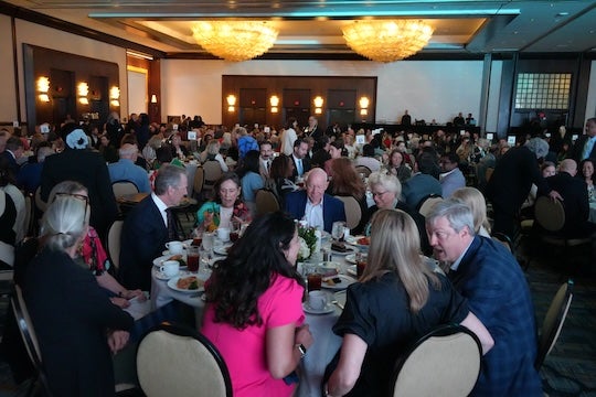 Community leaders, researchers and residents gather for the 2026 Kinder Institute Luncheon at Rice University.