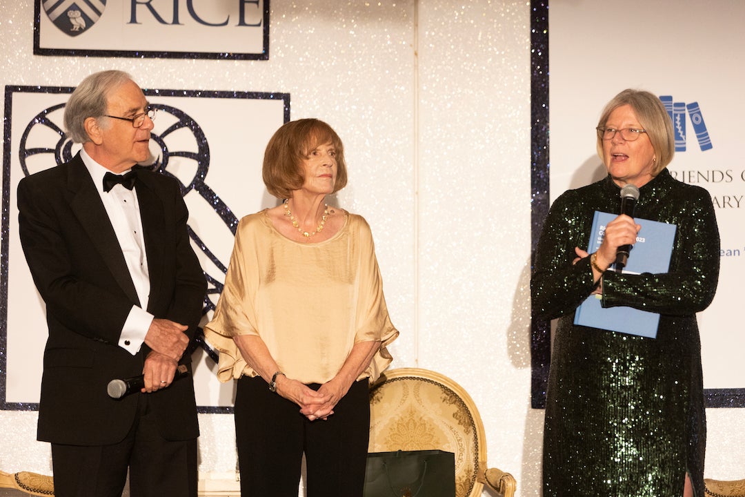 Melissa Kean, former Centennial Historian of Rice University, was honored March 10 at the 41st Friends of Fondren Gala.