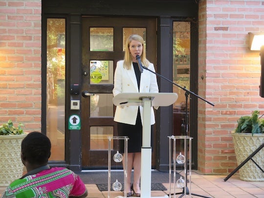 Caroline Levander, Rice vice president for global strategy. 