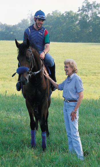Josephine Abercrombie with horse and jockey