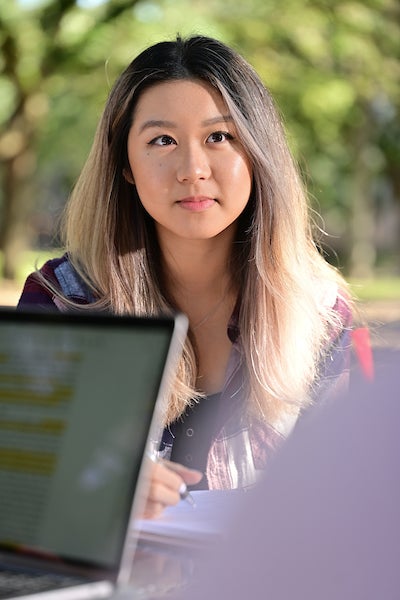 Baker College junior Linda Wu