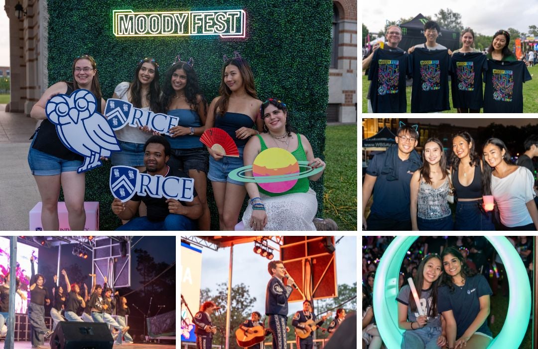 Students have fun at Moody Fest.