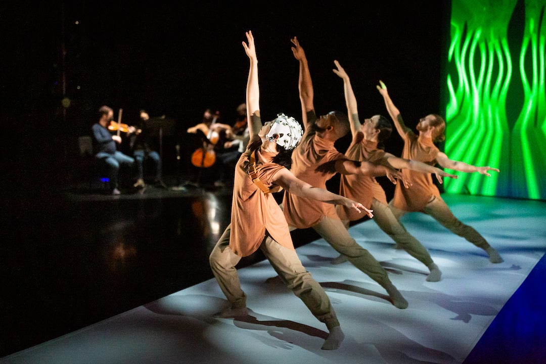 Photo of dancers during performance of "LiveWire."