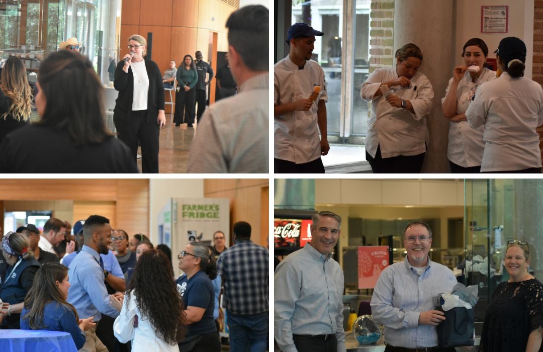 OF&S employees enjoy a summer celebration.