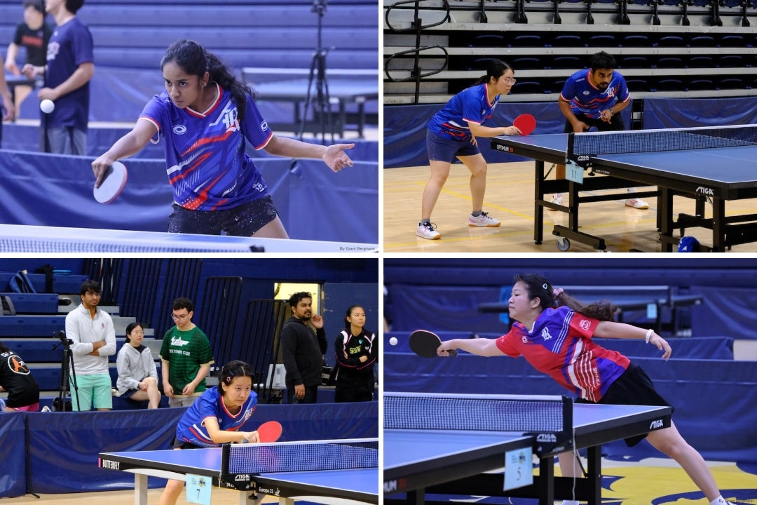 The Rice University Table Tennis Club’s women’s team, 2026