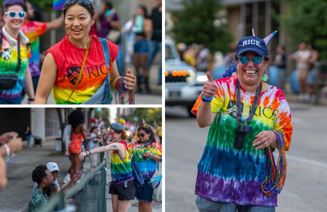 Rice University entered a walking group into the Houston Pride Parade.