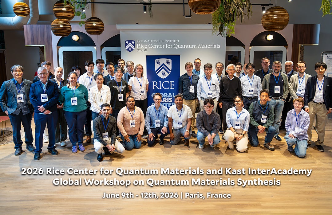 Group photo at the Quantum Materials Synthesis 