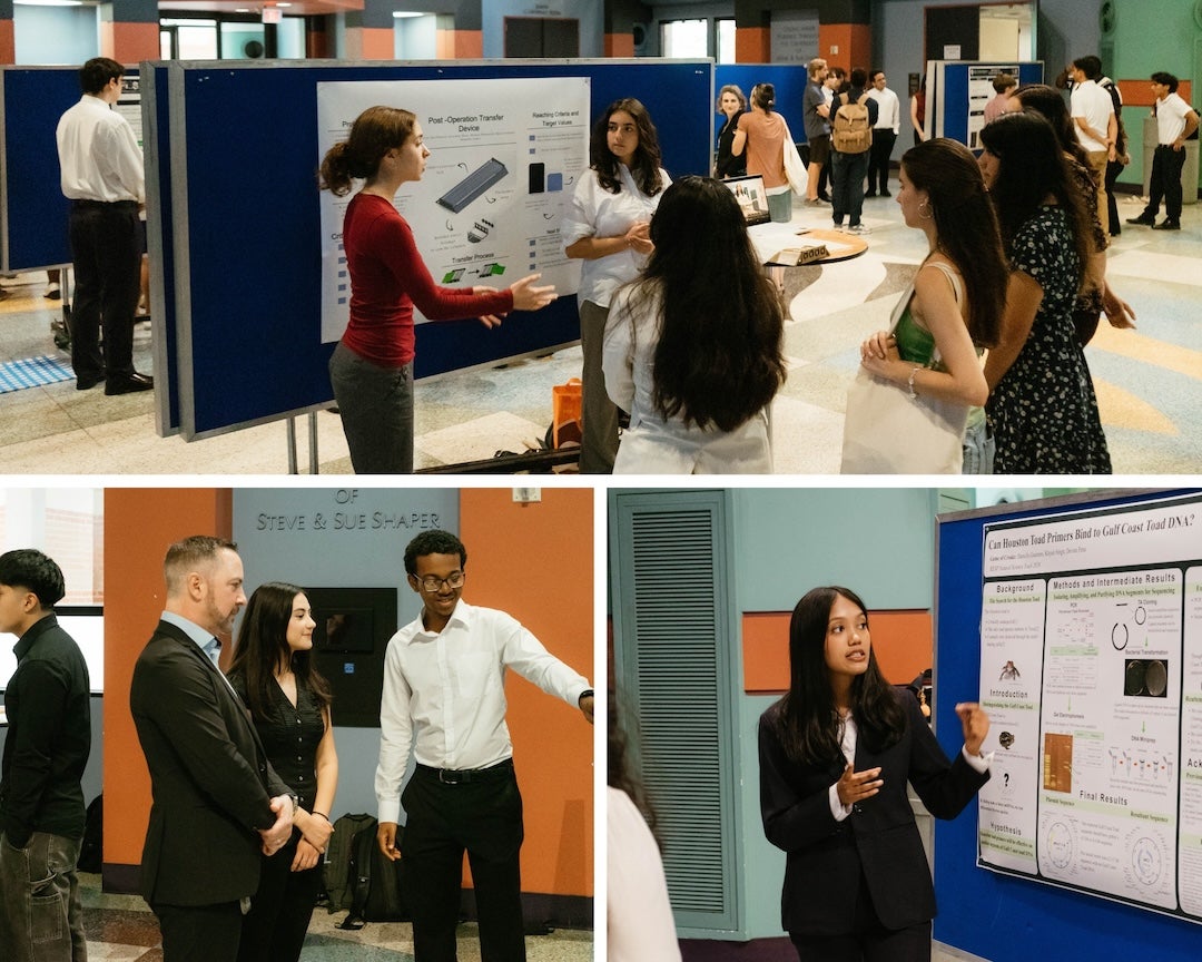 Photo collage of RESP students during the symposium