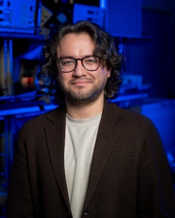 Raudel Avila, assistant professor of mechanical engineering at Rice (Photos and video by Jorge Vidal/Rice University). 