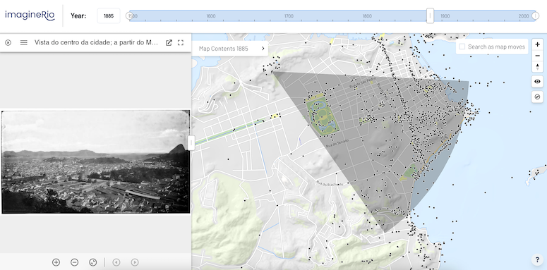 Screenshot from imagineRio digital atlas
